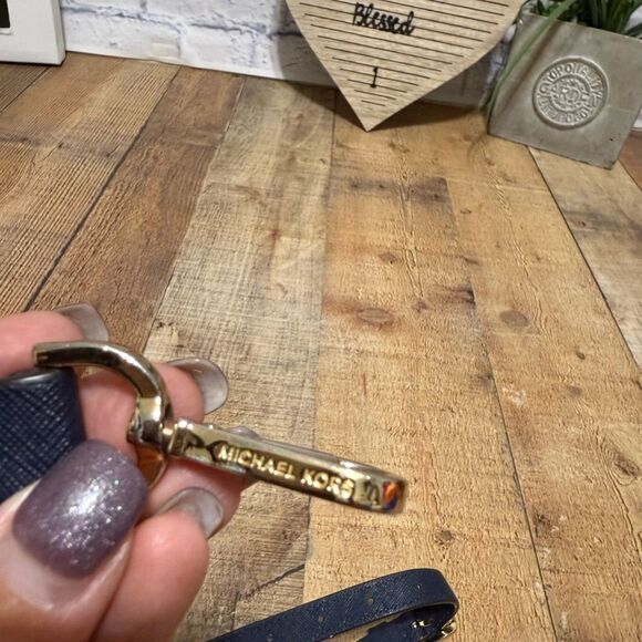 michael kors navy blue saffiano leather replacement bag strap - Picture 4 of 9